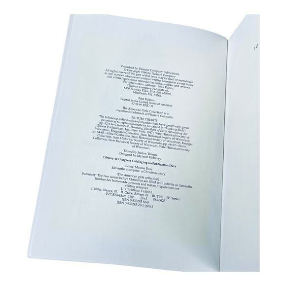 American Girl Pleasant Company Meet Samantha BOOK 1st Edition Paperback 1986 - Picture 3 of 4